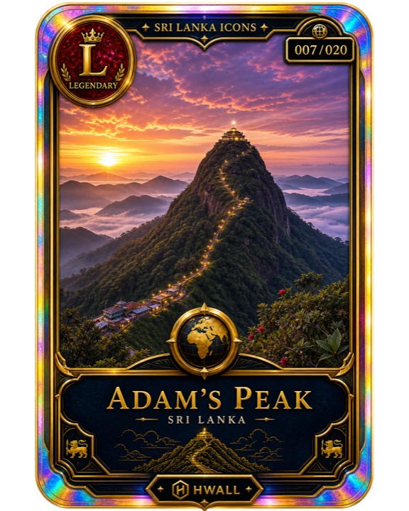 HelloWall destination card artwork for Adam's Peak