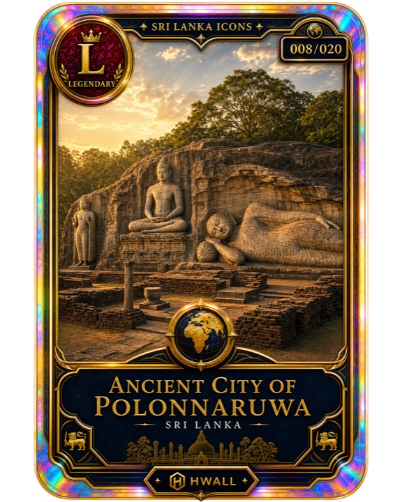 HelloWall destination card artwork for Ancient City of Polonnaruwa