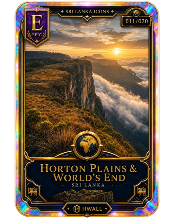 HelloWall destination card artwork for Horton Plains & World's End