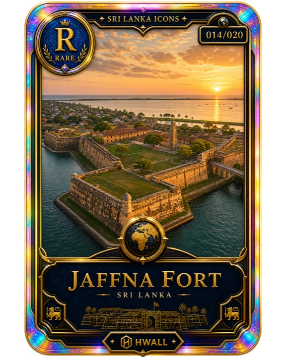 HelloWall destination card artwork for Jaffna Fort
