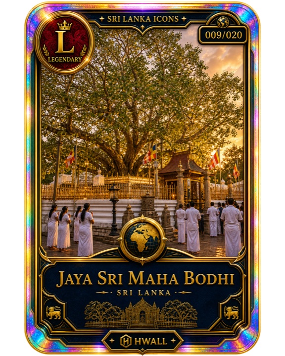 HelloWall destination card artwork for Jaya Sri Maha Bodhi