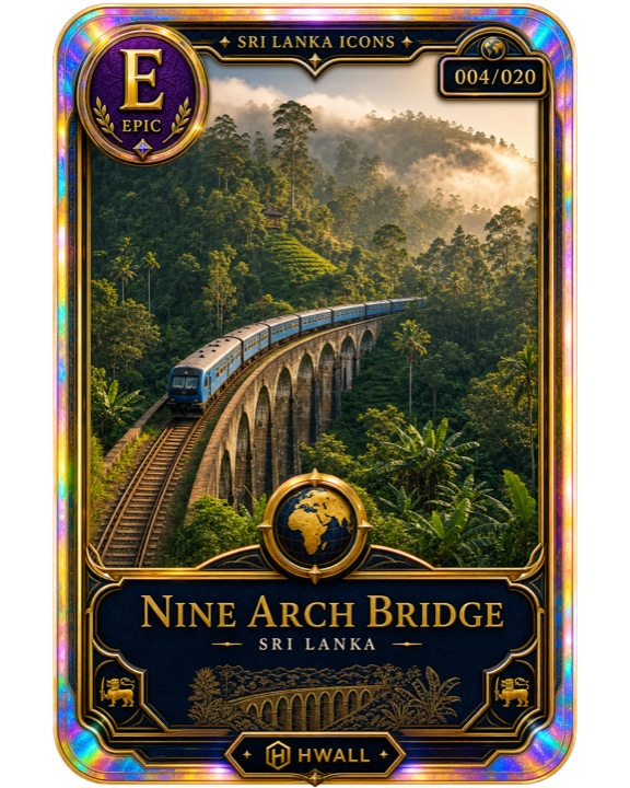 HelloWall destination card artwork for Nine Arch Bridge