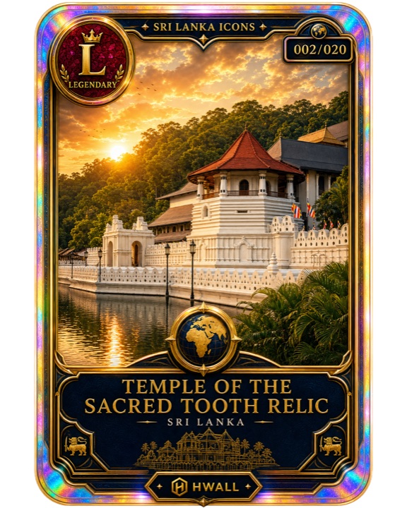 HelloWall destination card artwork for Temple of the Sacred Tooth Relic